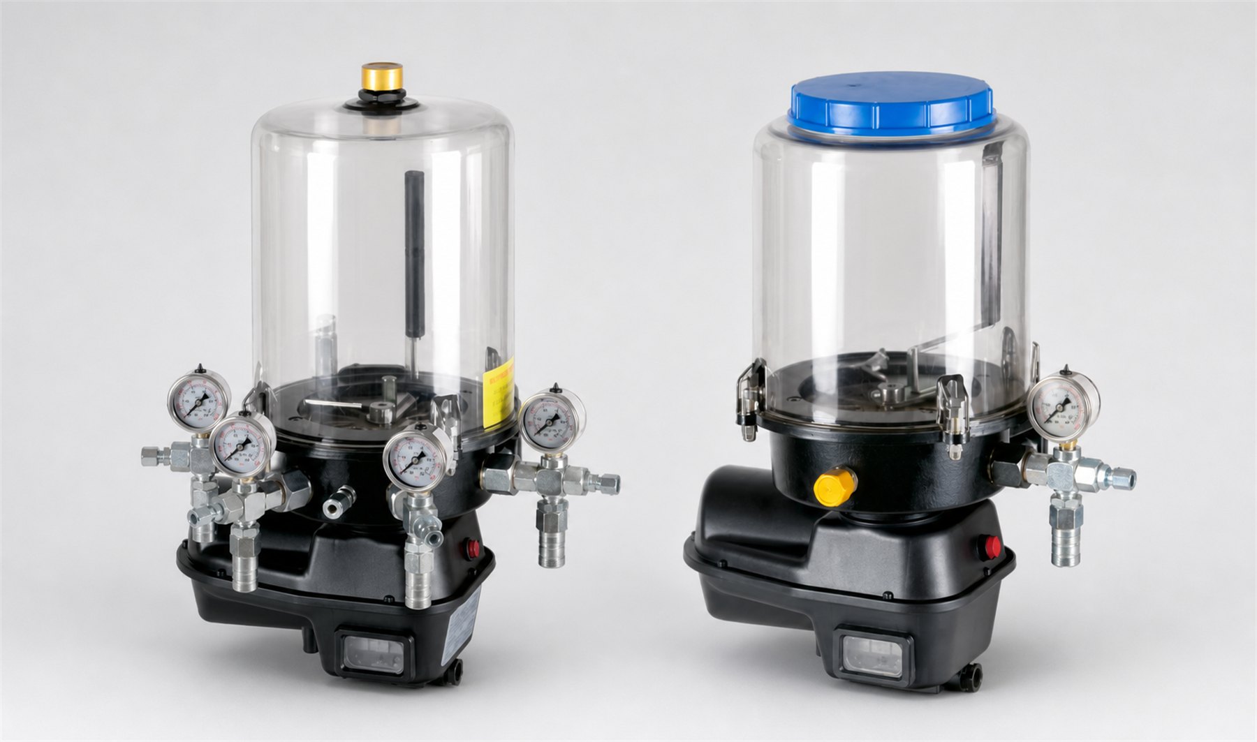 Two electric lubrication pump configurations