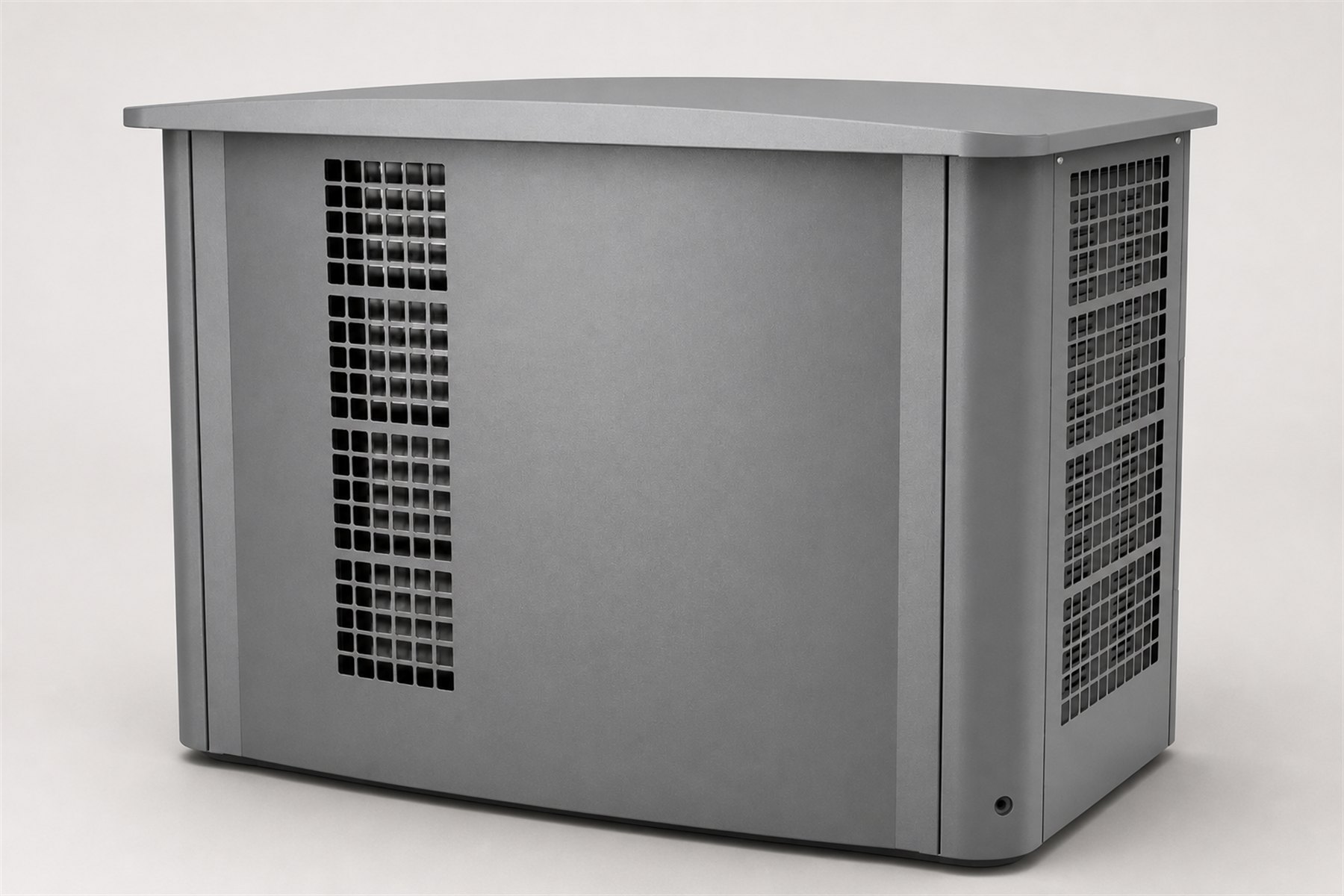 Brand-neutral compact standby generator enclosure